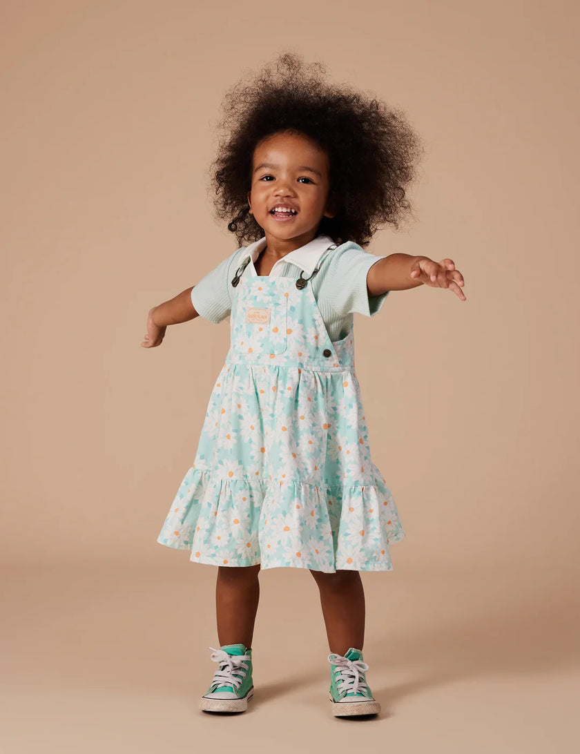 Goldie + Ace Tully Tiered Pinafore Dress Daisy Denim