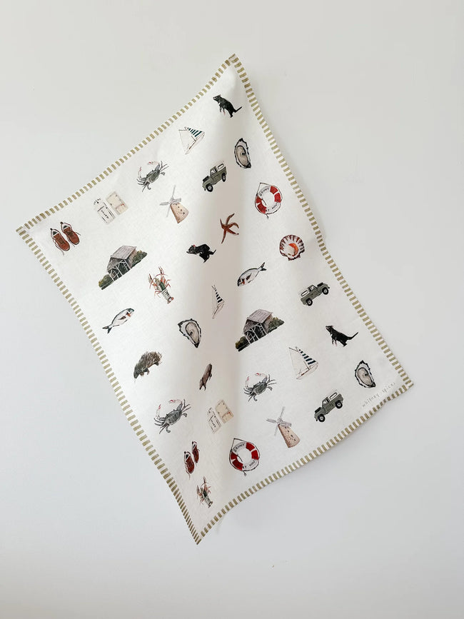Whitney Spicer 'Tasmania' Linen Tea Towel