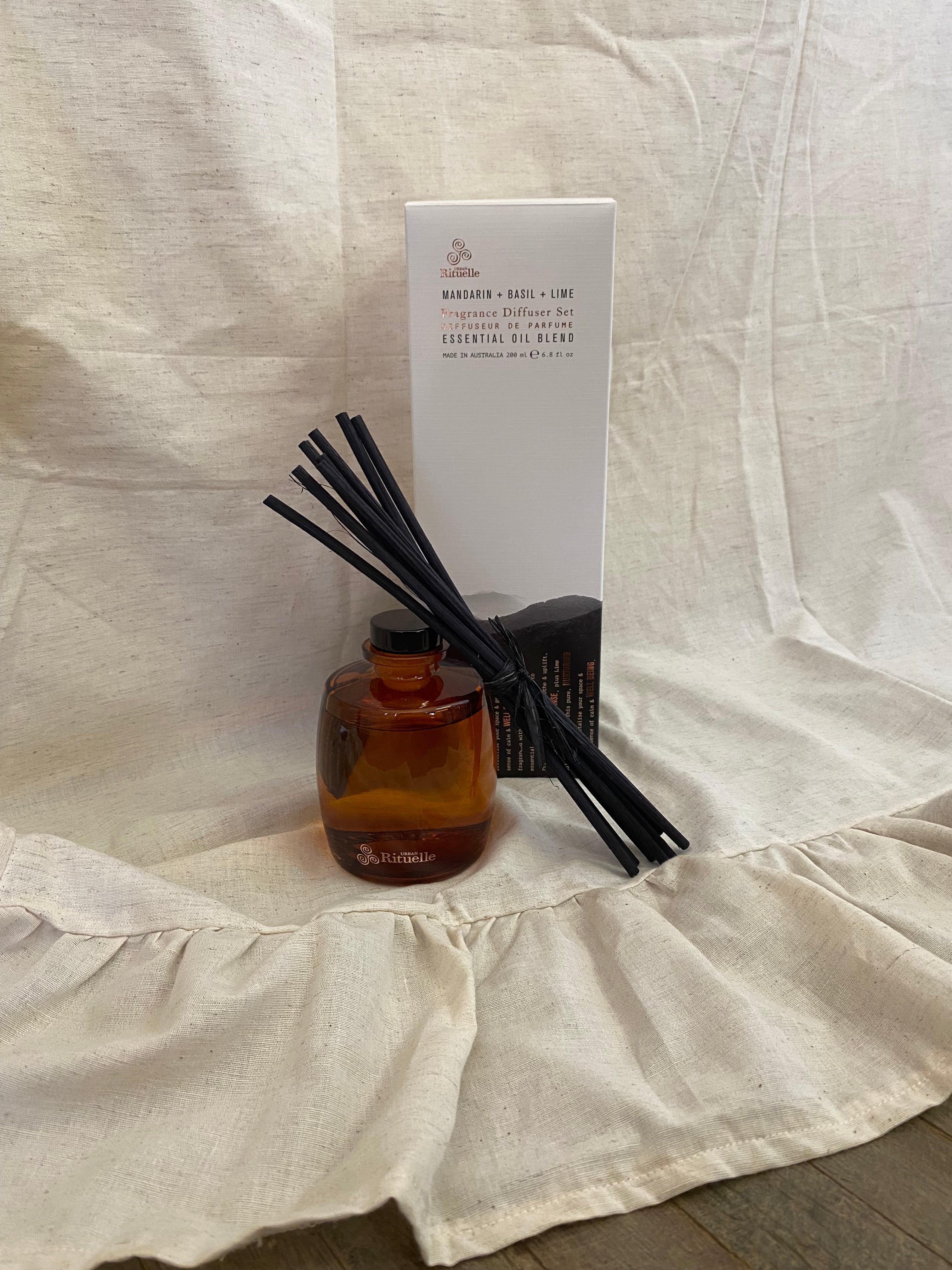 Mandarin, Basil & Lime Diffuser Set | 220ml