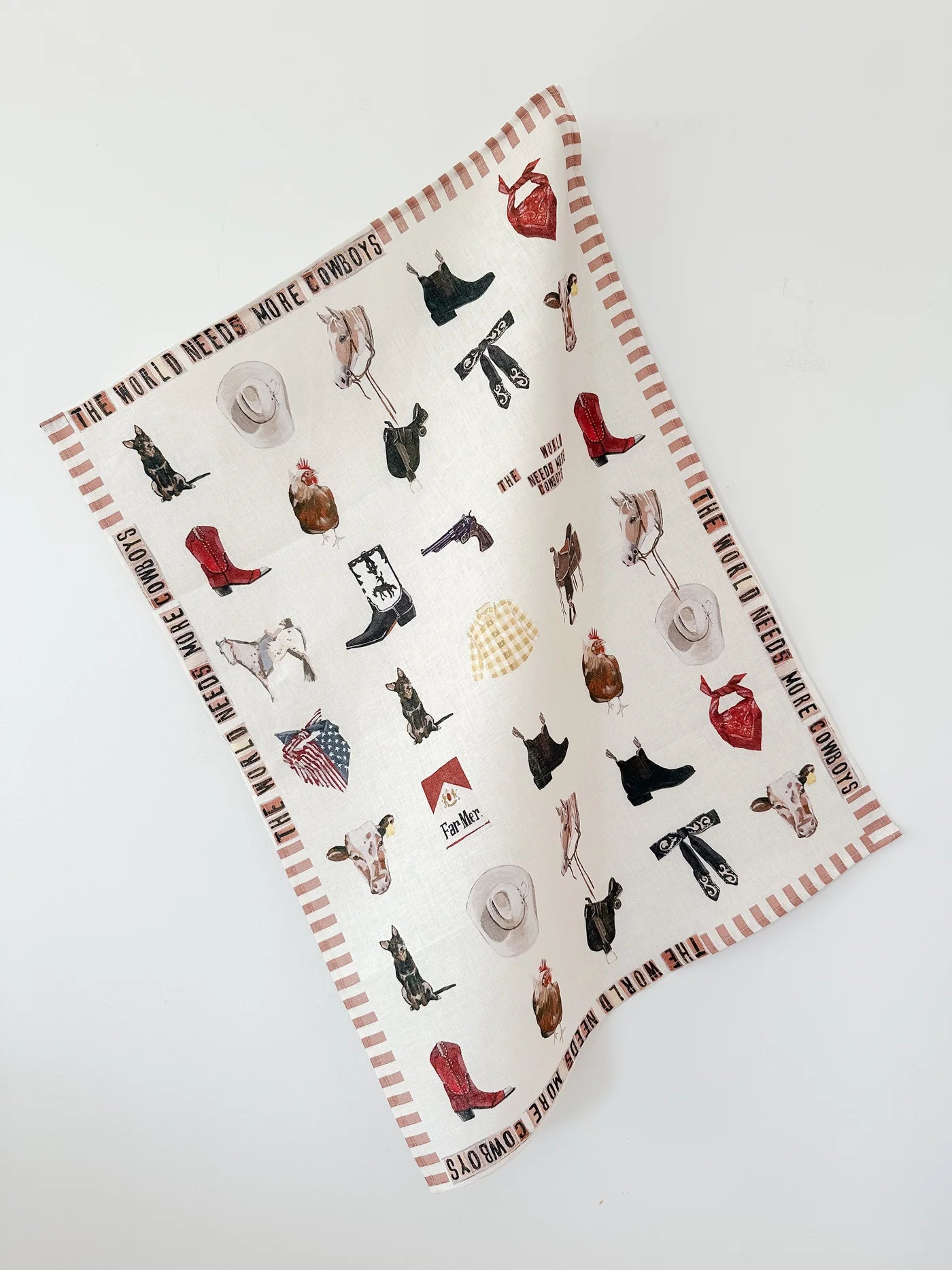 Whitney Spicer 'Stay Wild' Linen Tea Towel
