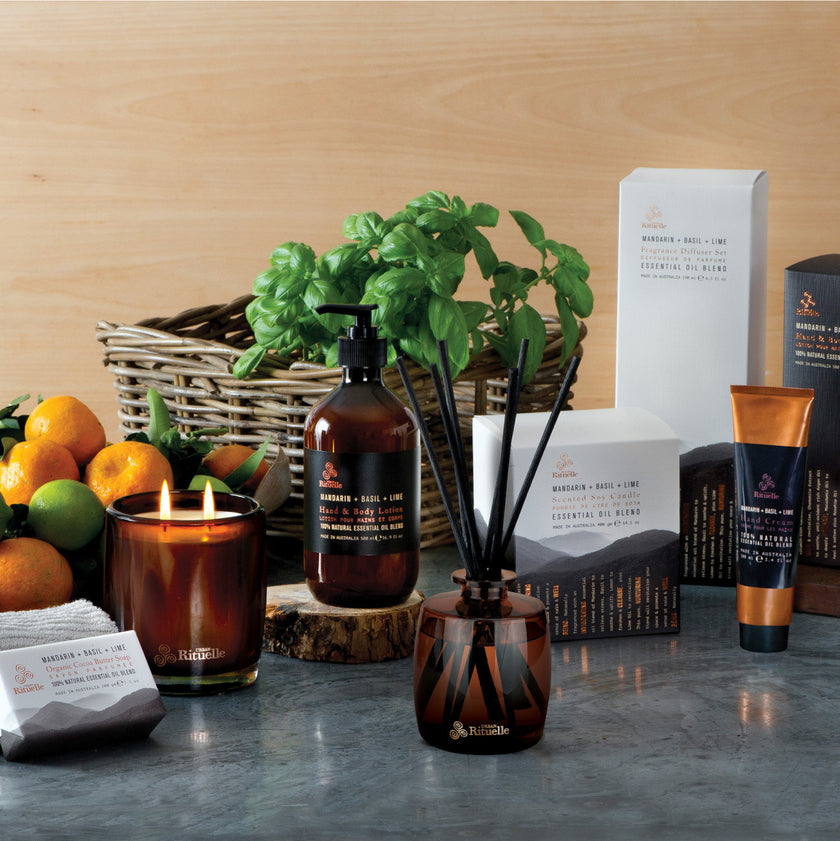 Mandarin, Basil & Lime Diffuser Set | 220ml