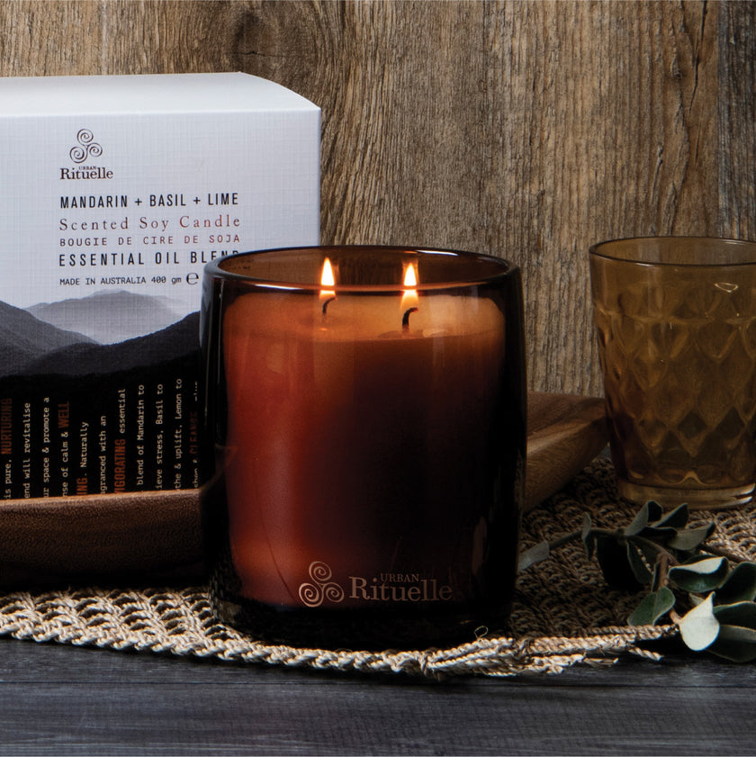 Mandarin, Basil & Lime Soy Candle | 140gm