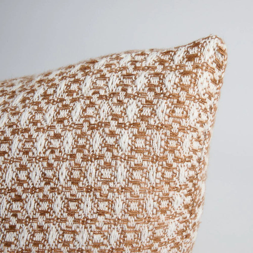 Noah Cushion | Nutmeg/White