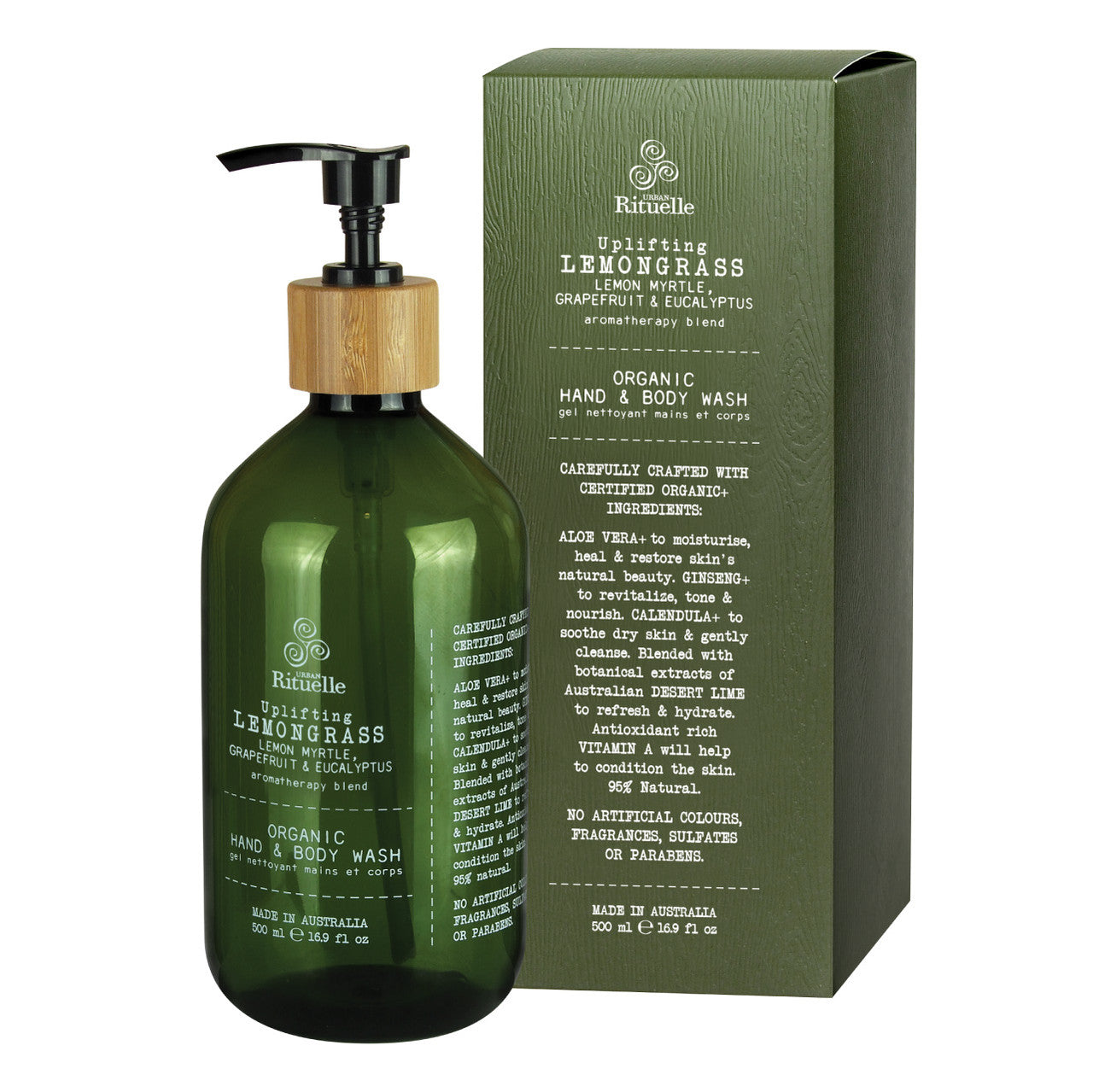 Lemongrass, Lemon Myrtle, Grapefruit & Eucalyptus  Hand & Body Wash | 500ml