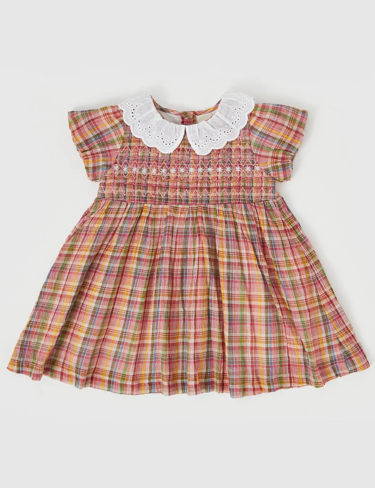 Goldie + Ace Flo Smocked Dress Sweetie Check