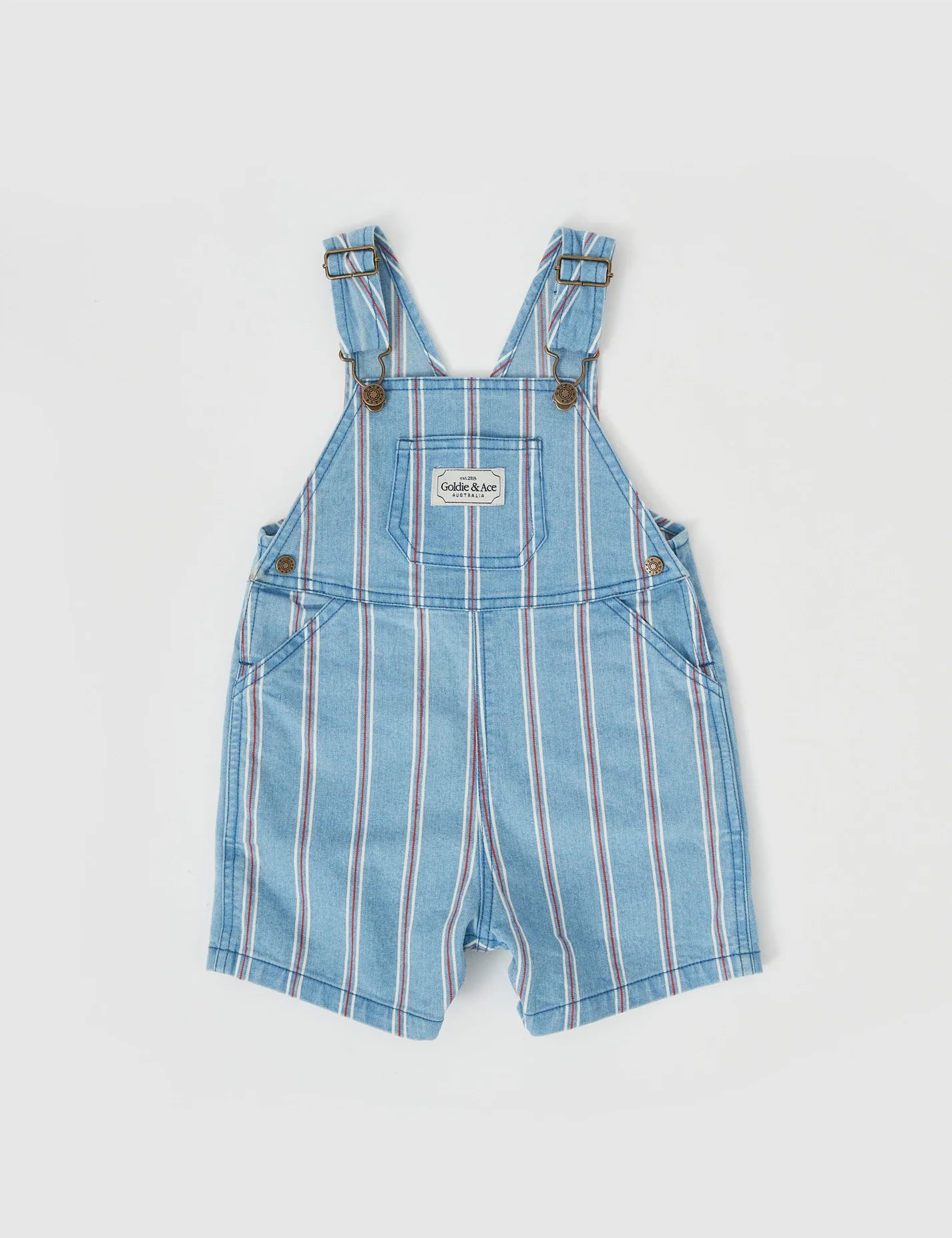 Goldie + Ace Burton Classic Stripe Denim Overalls