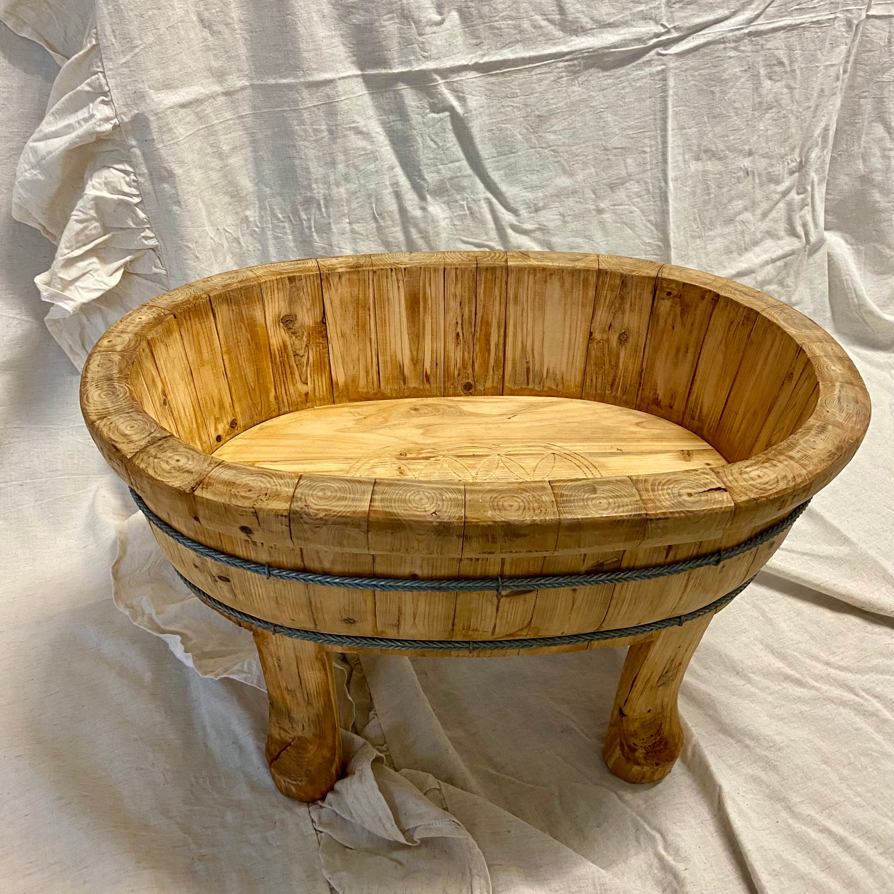 Antique Chinese Wash Basin Oval