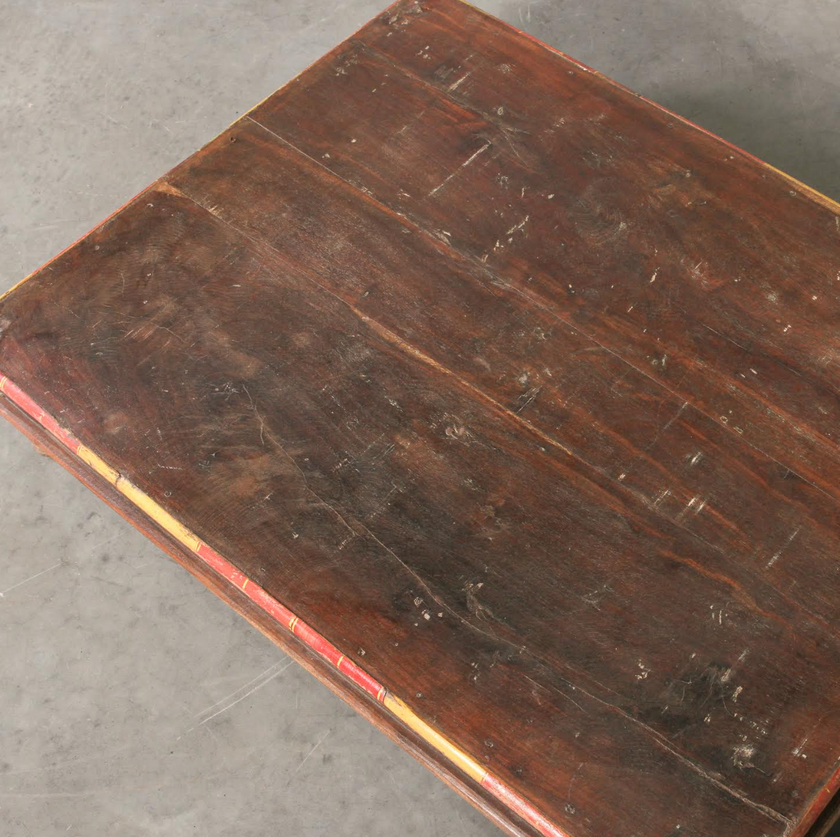 Vintage Indian Wooden Bajot