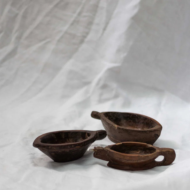 Vintage Indian Kharal Pot