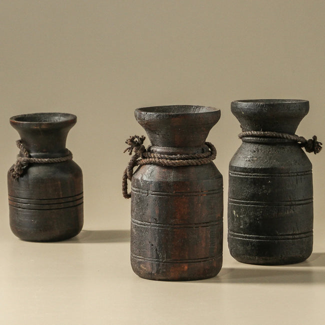 Vintage Indian Decorative Pot | Tall