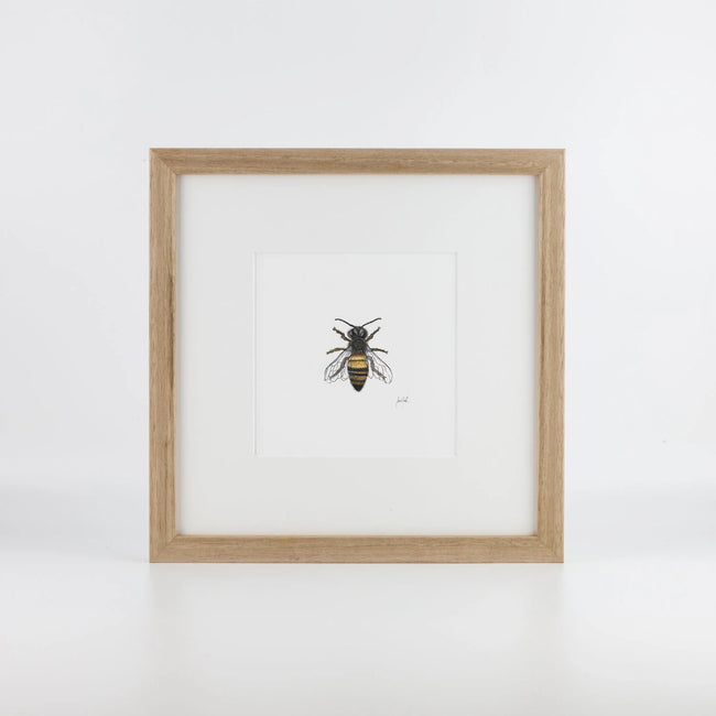 Sarah Smith Honey Bee Framed Print | Natural