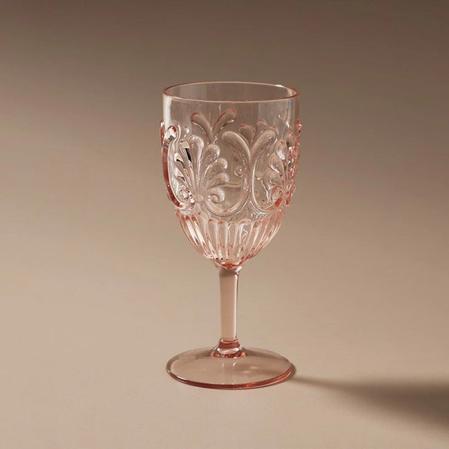 Flemington Acrylic Wine Glass | Pale Pink