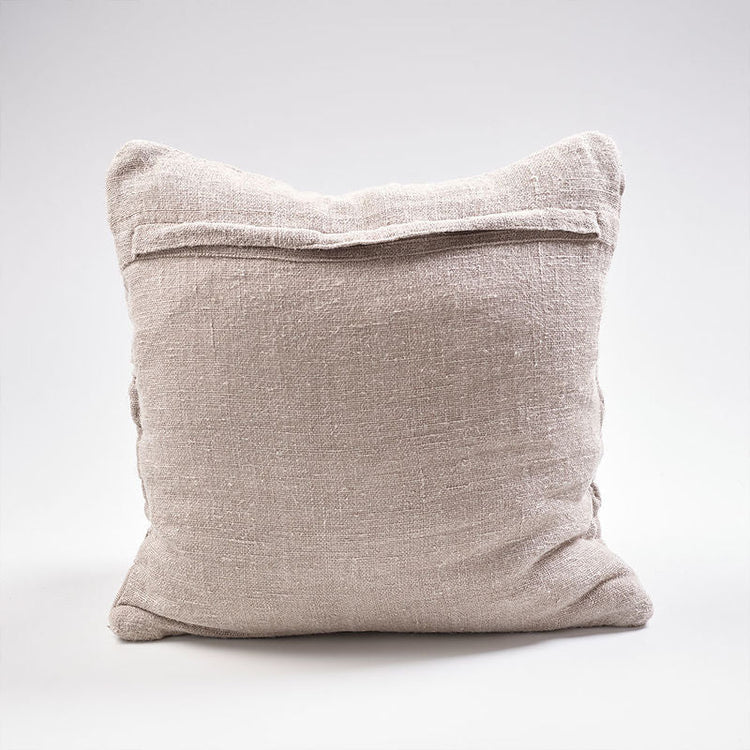 Crosier Handwoven Linen Cushion | Natural
