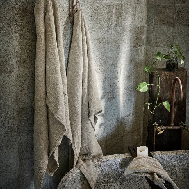 Linen Bath Towel - Natural (Set of 2)