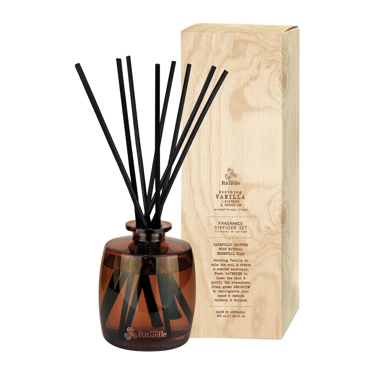Vanilla, Lavender & Geranium Diffuser Set | 220ml