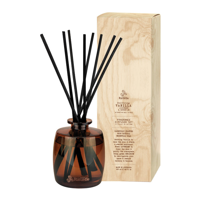 Vanilla, Lavender & Geranium Diffuser Set | 220ml