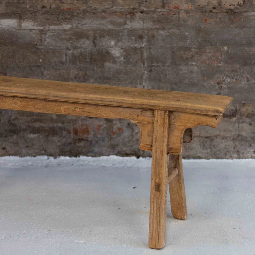 Elm Wood Old Workers Bench