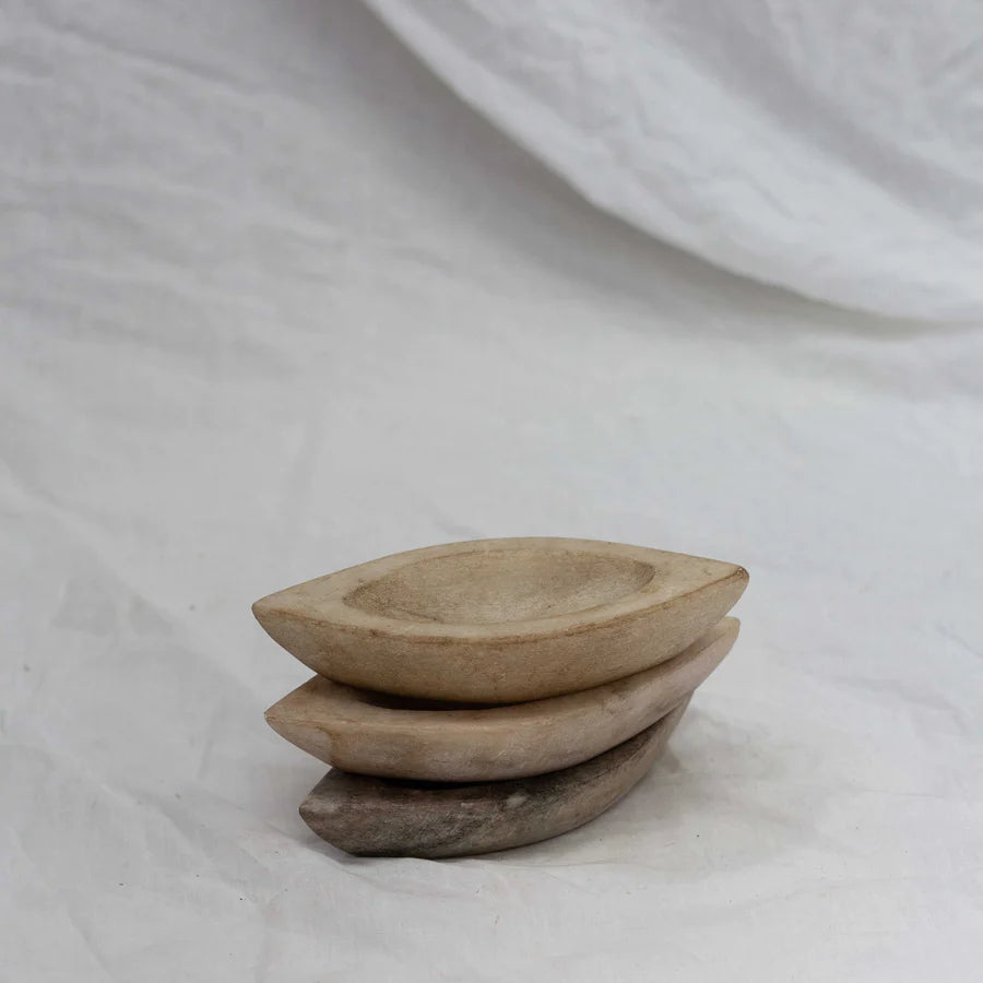 Old Marble Kharal Spice Bowl
