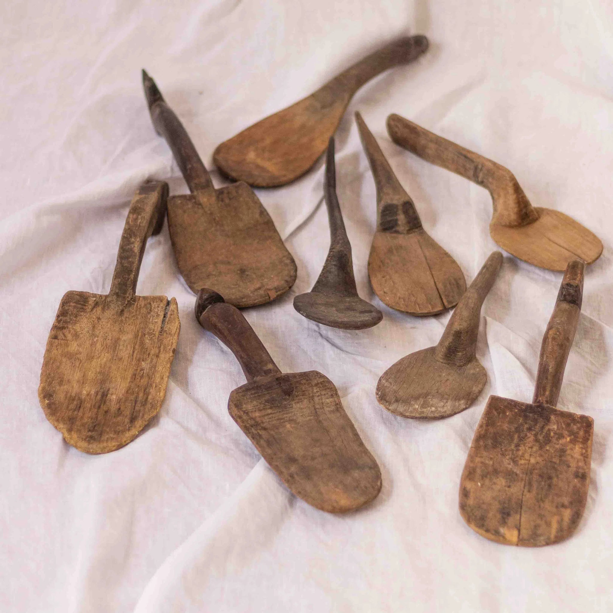 Vintage Indonesian Paddle Spoon