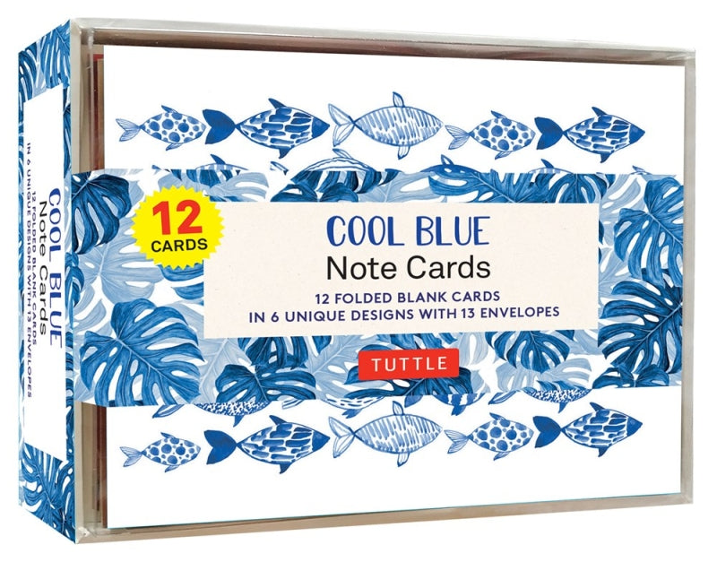 Cool Blue Note Cards by Tuttle Studio