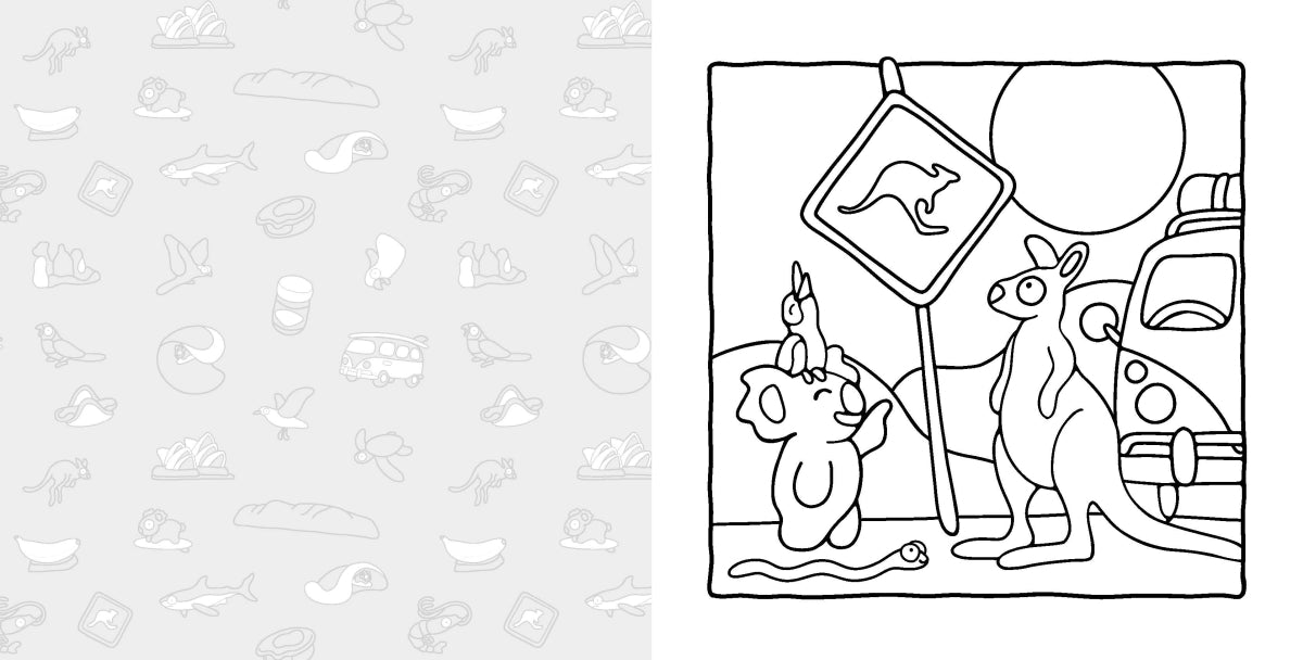 Cruisy Colouring: Aussie Road Trip By Brentos