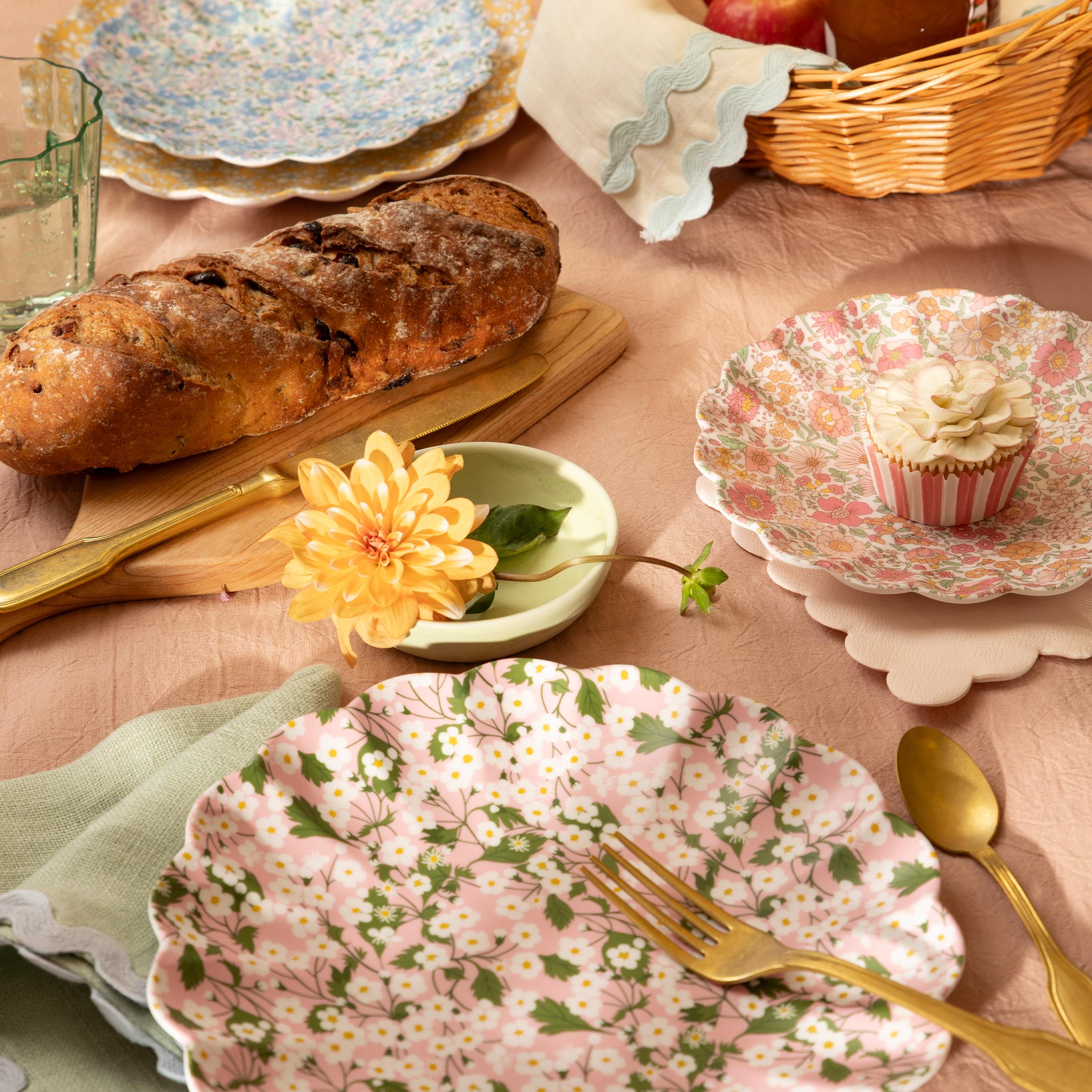 Meri Meri x Liberty Mixed Set Reusable Plates | Large (Pack of 4)