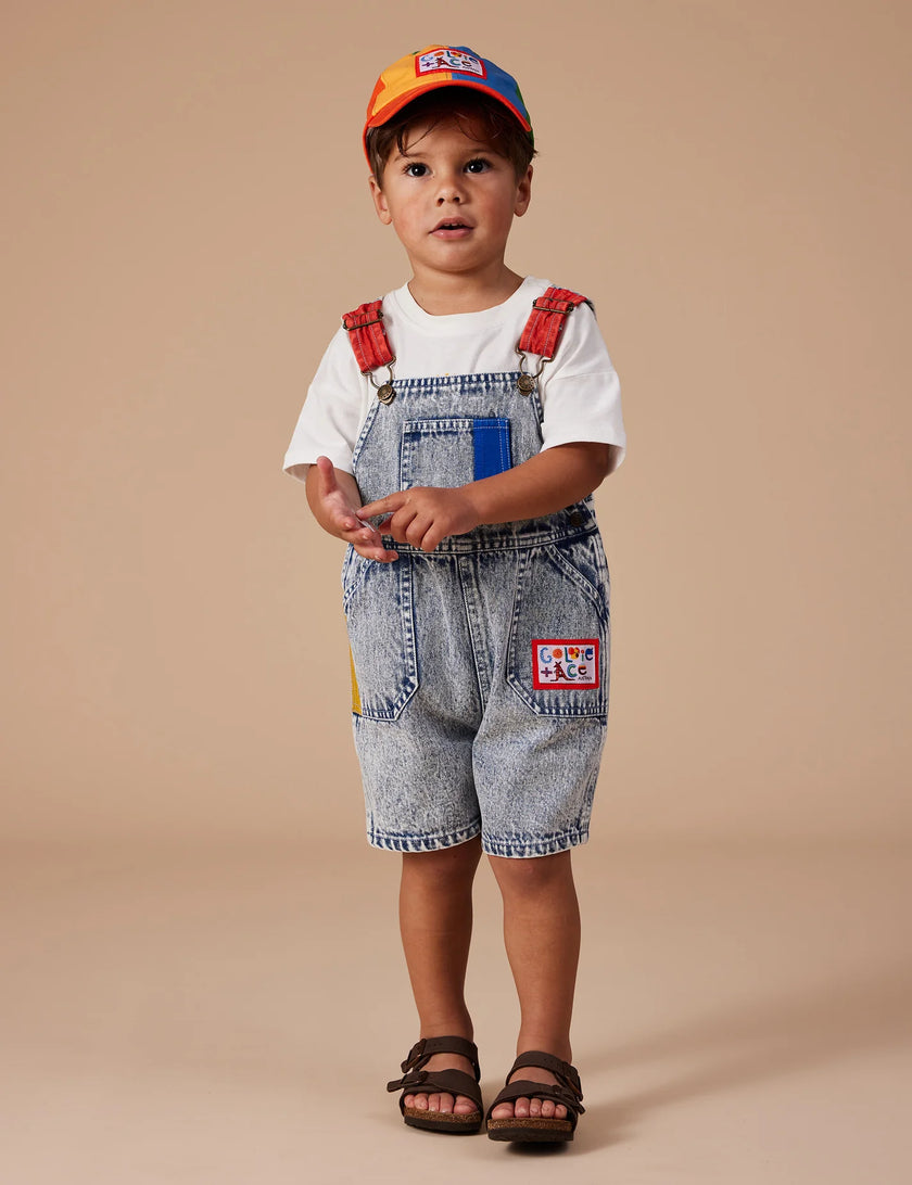 Goldie + Ace Burton Colour Pop Cargo Denim Overalls