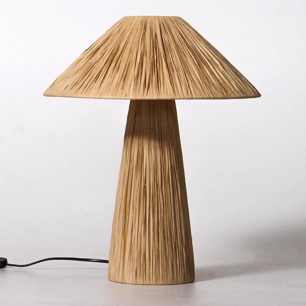 Ourea Raffia Table Lamp - Natural