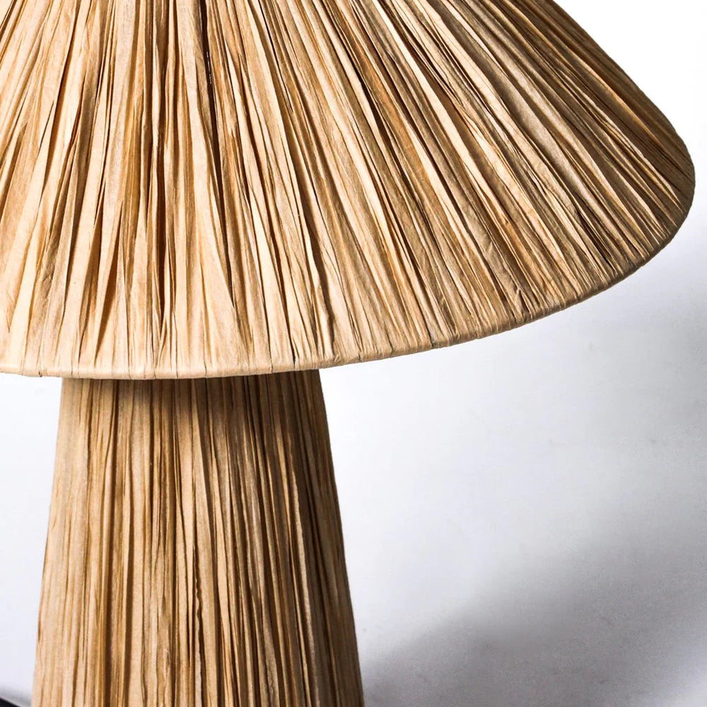 Ourea Raffia Table Lamp - Natural