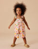 Golide + Ace Burton Fruit Salad Linen Overalls Peach Multi