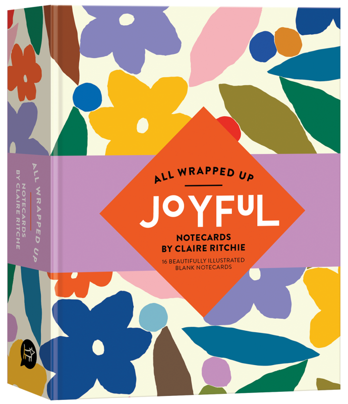 All Wrapped Up: Joyful by Claire Ritchie Notecards (Card and Envelope Set)