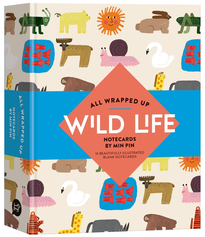 All Wrapped Up: Wild Life by Min Pin Notecards By Penny Min Ferguson