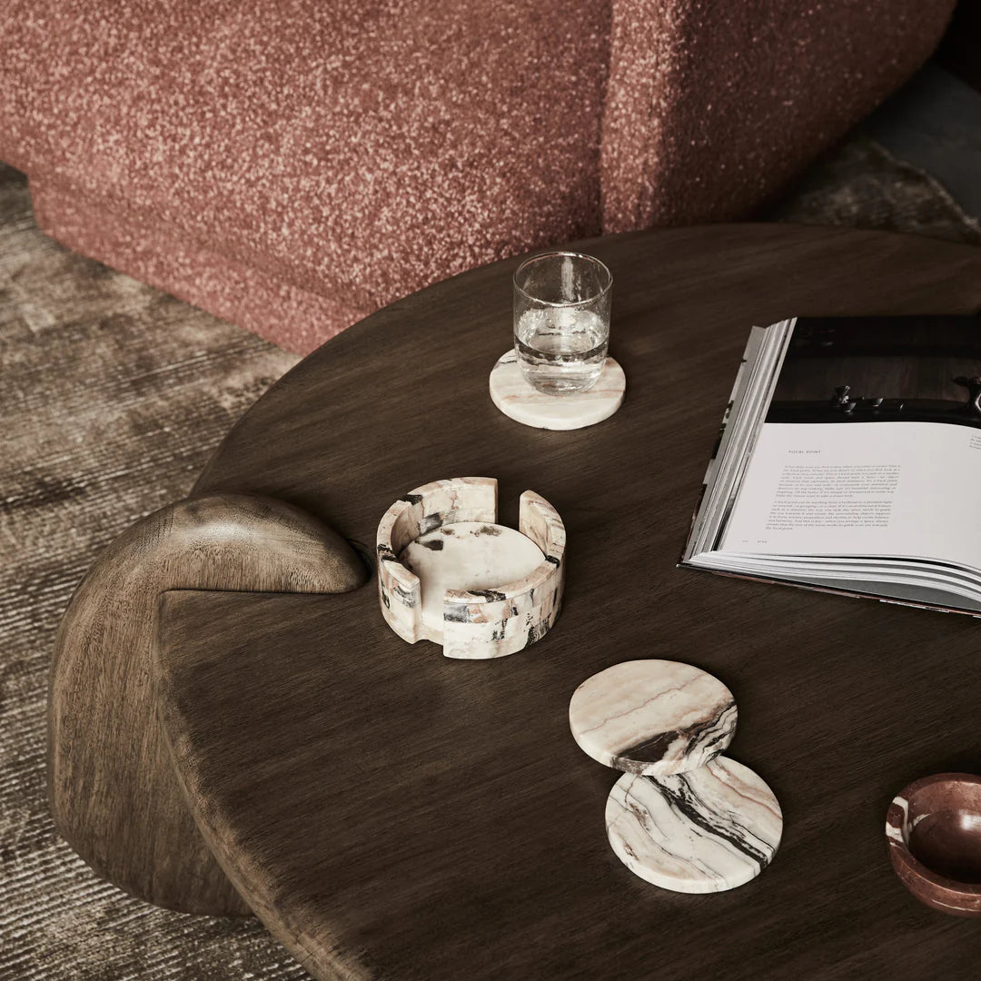 Odite Coaster (Set of 4) - Multi Travertine