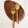 Alder Enamel Salad Servers | Chai