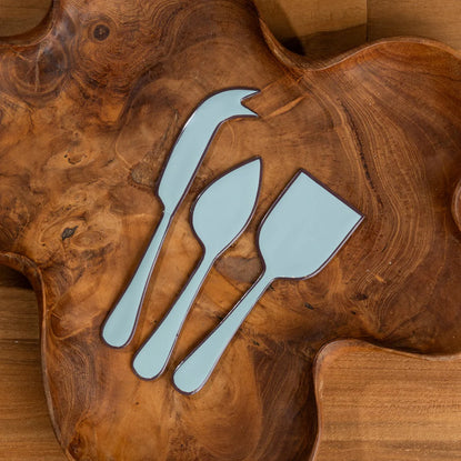 Alder Enamel Cheese Set | Duck Egg