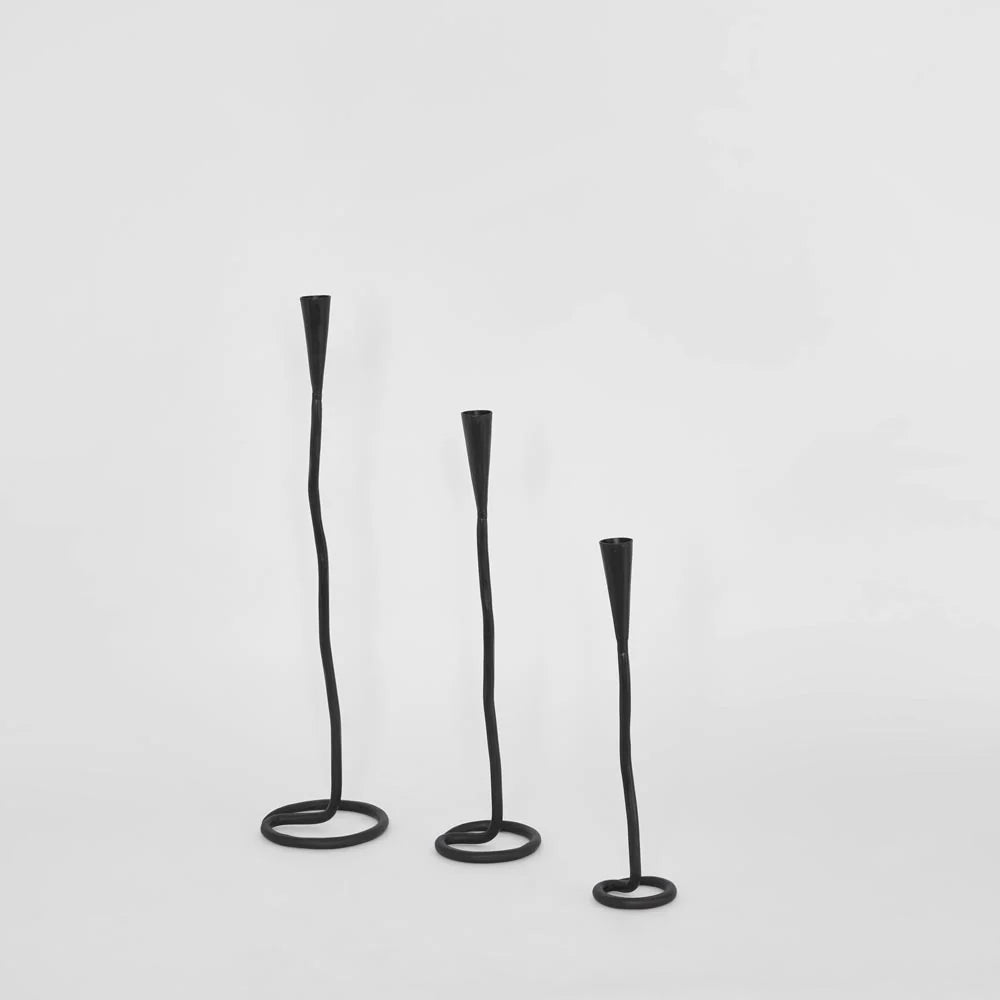 Mordan Forged Iron Candle Holder