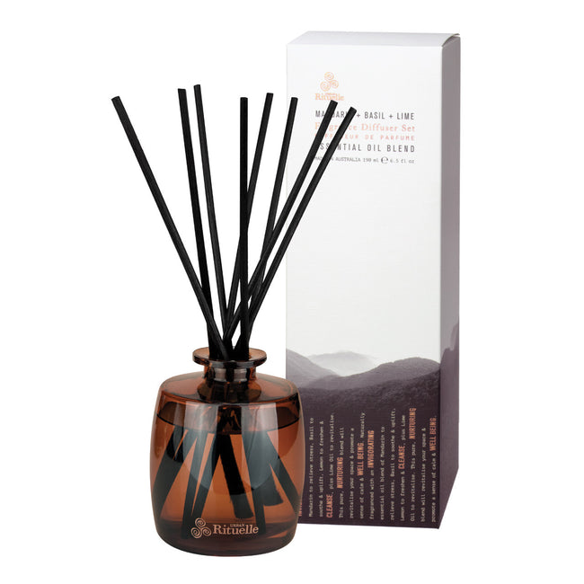 Mandarin, Basil & Lime Diffuser Set | 220ml