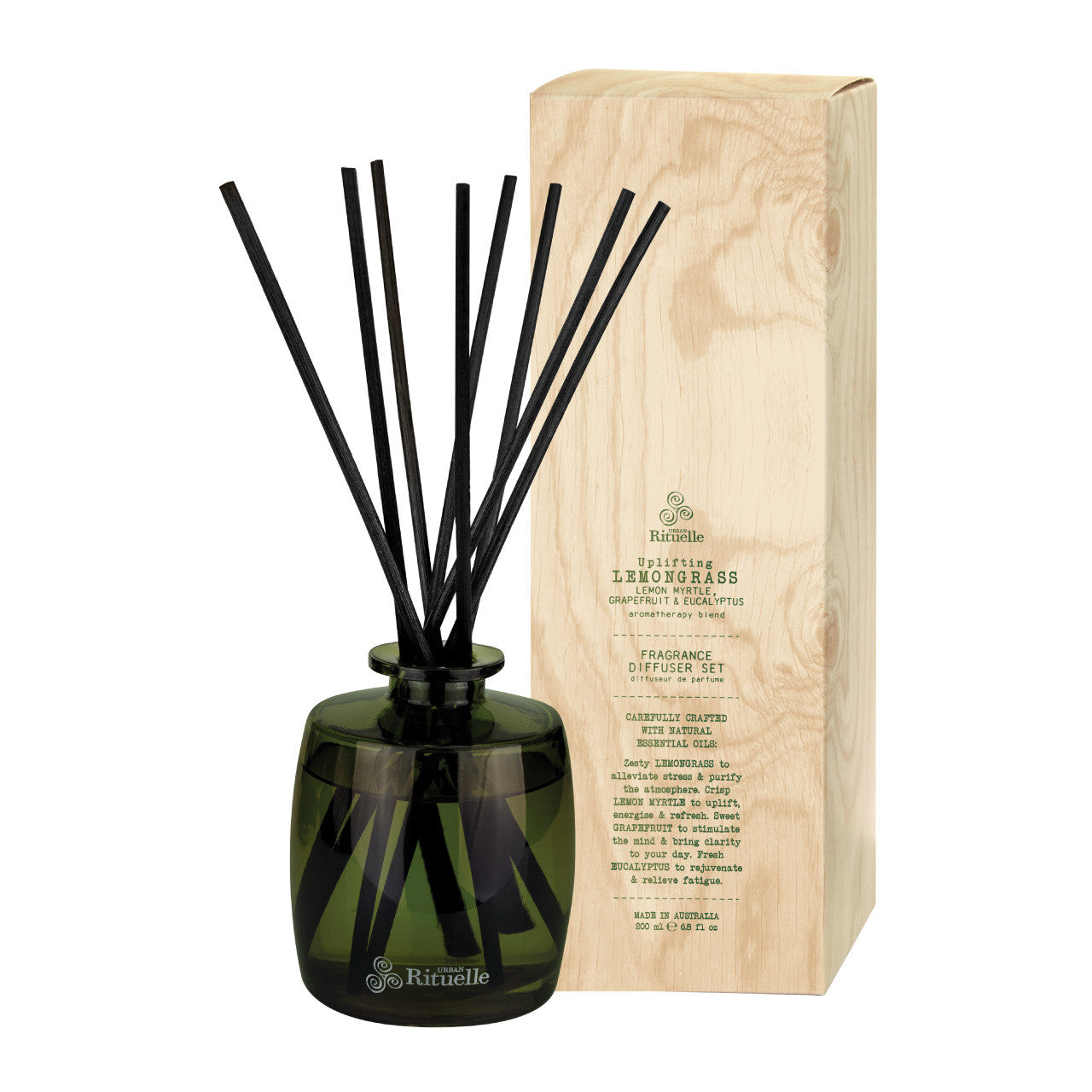 Lemongrass, Lemon Myrtle, Grapefruit & Eucalyptus Diffuser Set | 220ml