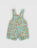 Golide + Ace Burton Dino Jungle Denim Overalls Sea Foam