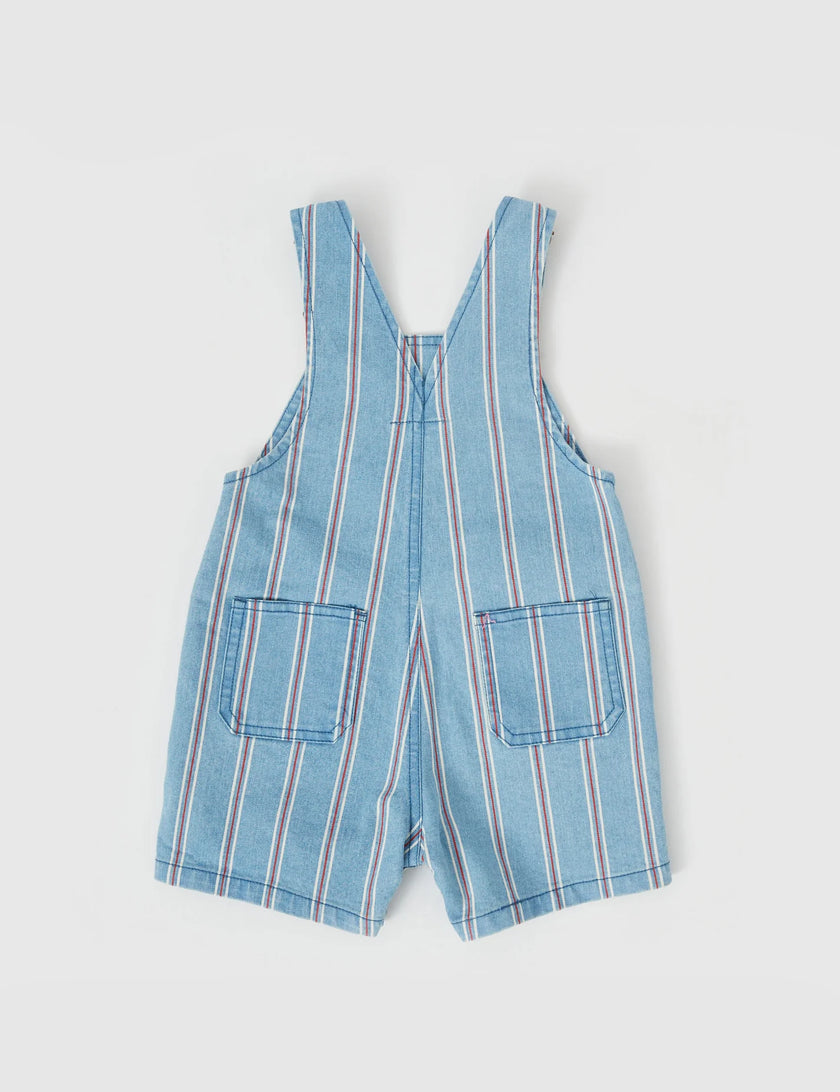 Goldie + Ace Burton Classic Stripe Denim Overalls