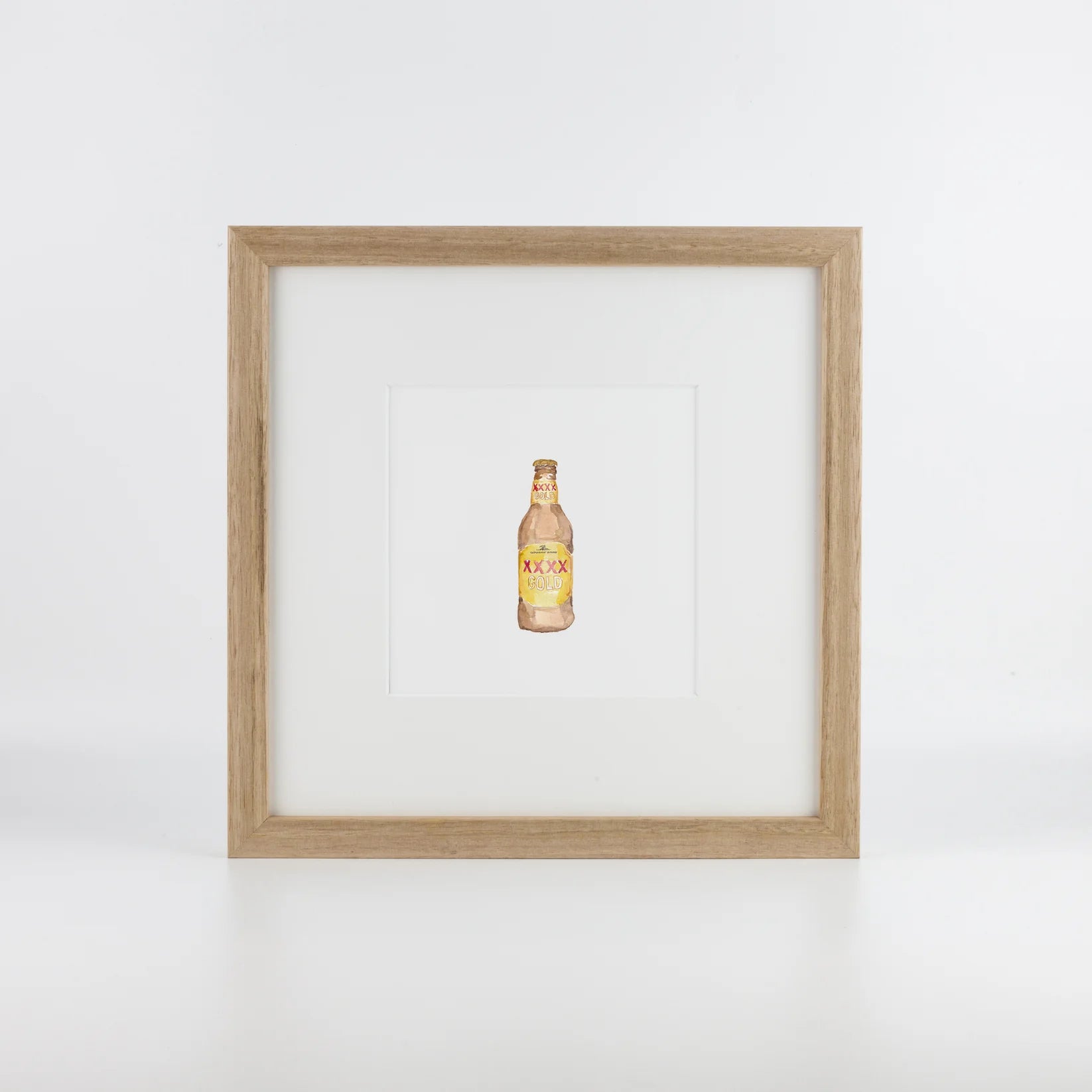 Gold Beer Framed