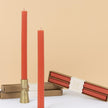 Tomato Red Table Candles | Pack of 2