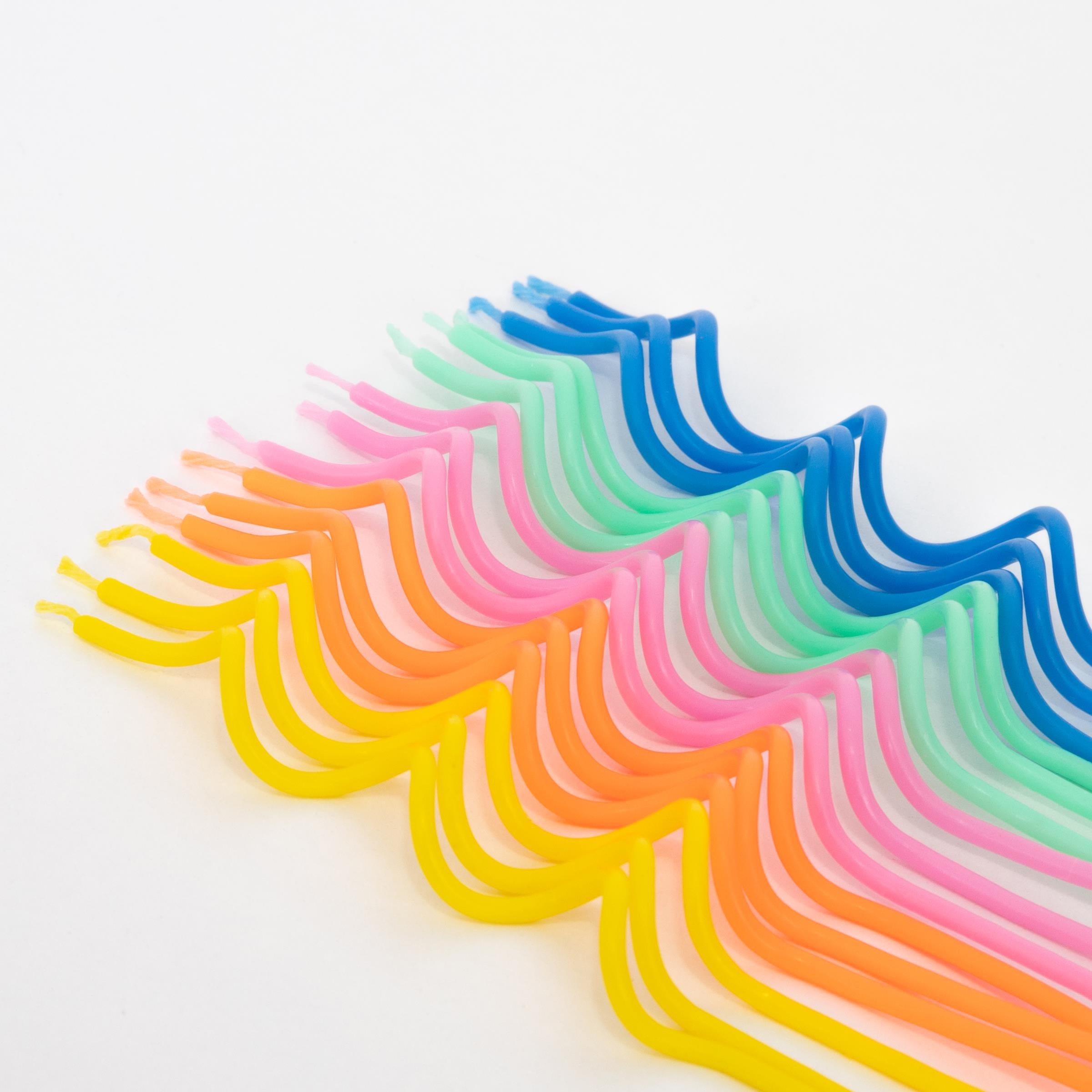 Mixed Swirly Candles | Pack of 20