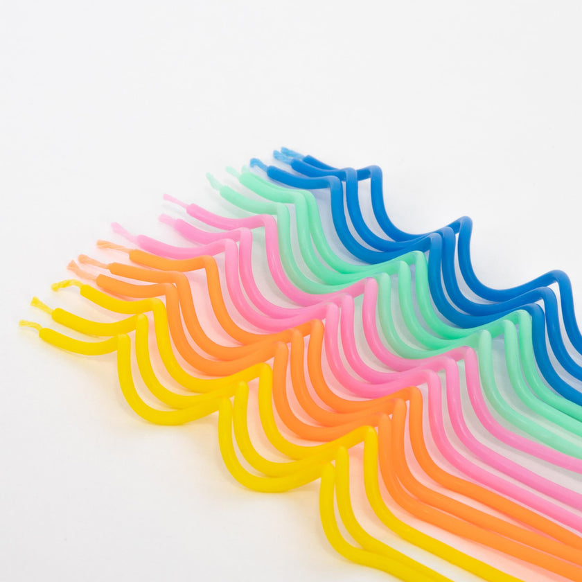 Mixed Swirly Candles | Pack of 20