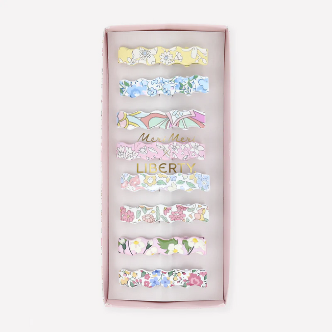 Meri Meri x Liberty Wavy Hair Clips | Pack of 8