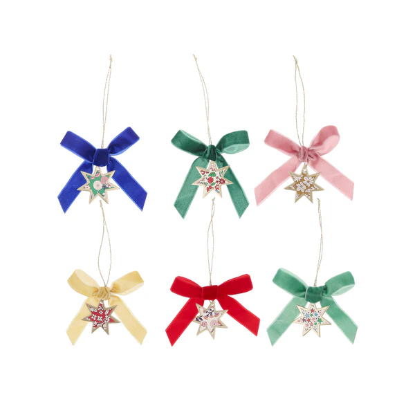 Meri Meri x Liberty Velvet Bow Crackers | Pack of 6