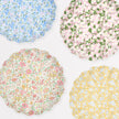 Meri Meri x Liberty Mixed Set Reusable Plates | Large (Pack of 4)
