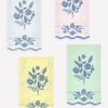 Cobalt Botanical Guest Towels