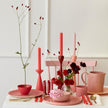 Cotton Candy Pink Table Candles | Pack of 2
