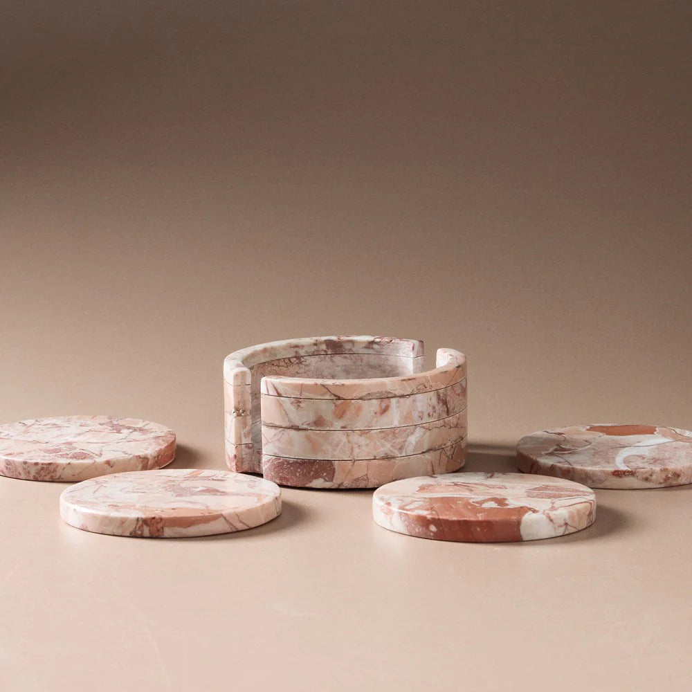 Odite Coasters (Set of 4) - Pink Lagoon